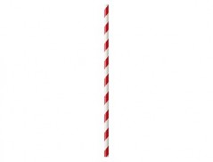 PALHAS DE PAPEL NUPIK VERMELHO/BRANCO PACK DE 50 UNIDADES