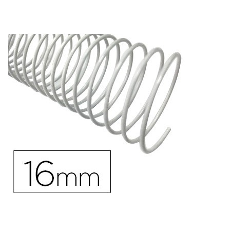 ESPIRAL Q-CONNECT METALICA BRANCO 64 5:1 16MM 1,2MM CAIXA DE