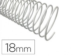 ESPIRAL Q-CONNECT METALICA BRANCO 64 5:1 18MM 1,2MM CAIXA DE