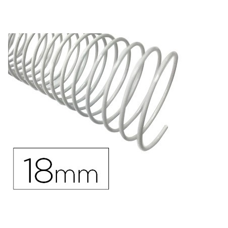 ESPIRAL Q-CONNECT METALICA BRANCO 64 5:1 18MM 1,2MM CAIXA DE