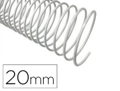 ESPIRAL Q-CONNECT METALICA BRANCO 64 5:1 20MM 1,2MM CAIXA DE
