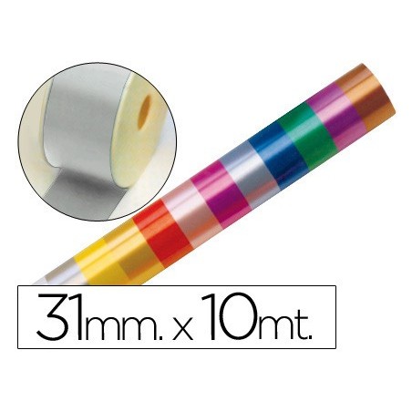 10un FITA FANTASIA PRATA 10MTX31MM