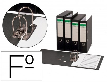 PASTA DE ARQUIVO DE ALAVANCA ELBA CARTAO COMPACTO COM RADO F