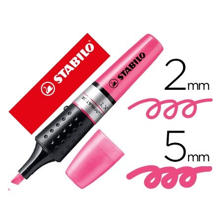 5un MARCADOR STABILO BOSS LUMINATOR ROSA TINTA LIQUIDA