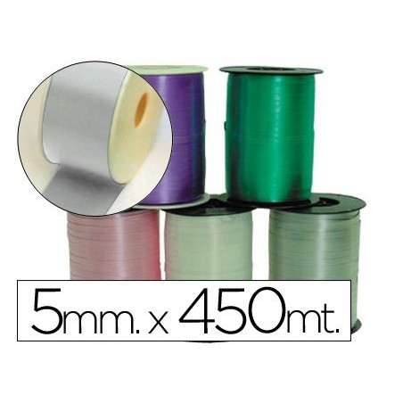 FITA FANTASIA EM BOBINE PRATA 450MTX5MM