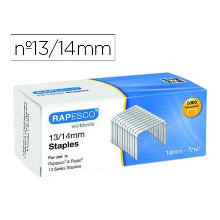 AGRAFES RAPESCO GALVANIZADOS 13/14 CAIXA DE 5000 UNIDADES