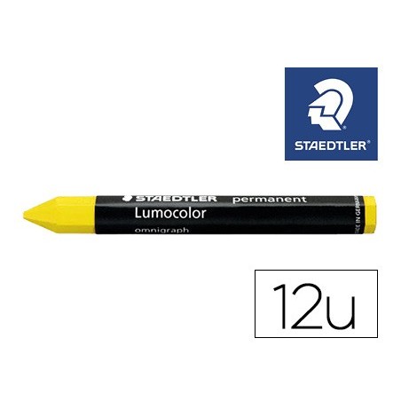 MINAS STAEDTLER PARA MARCAR AMARELO LUMOCOLOR PERMANENTE OMN