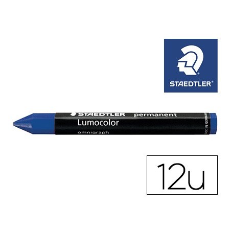 MINAS STAEDTLER PARA MARCAR AZUL LUMOCOLOR PERMANENTE OMNIGR