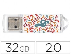 PEN DRIVE TECHONETECH FLASH DRIVE 32 GB 2.0 MUSIC DREAM