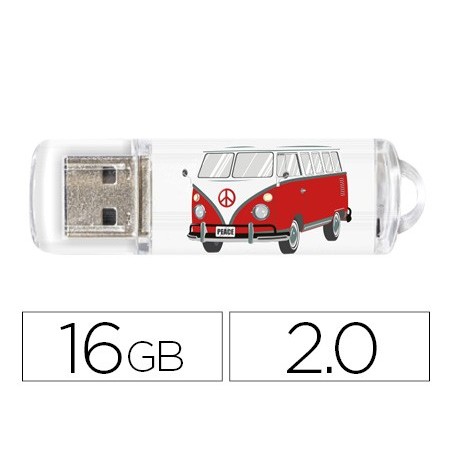 PEN DRIVE TECHONETECH FLASH DRIVE 16 GB 2.0 CAMPER VAN-VAN
