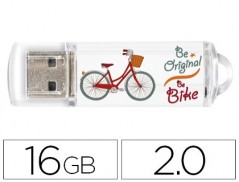 PEN DRIVE TECHONETECH FLASH DRIVE 16 GB 2.0 BE BIKE