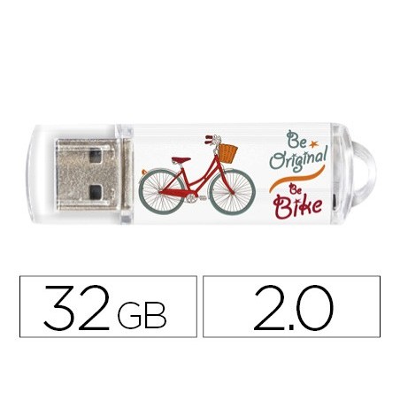 PEN DRIVE TECHONETECH FLASH DRIVE 32 GB 2.0 BE BIKE