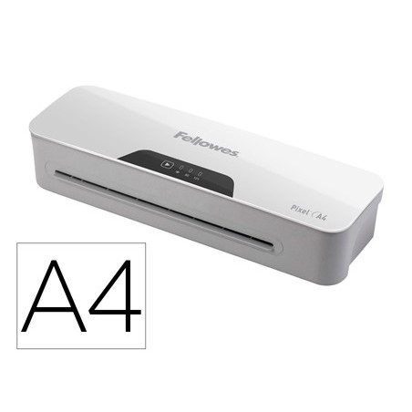 PLASTIFICADORA FELLOWES PIXEL DIN A4 2 ROLOS SISTEMA ANTI-EN
