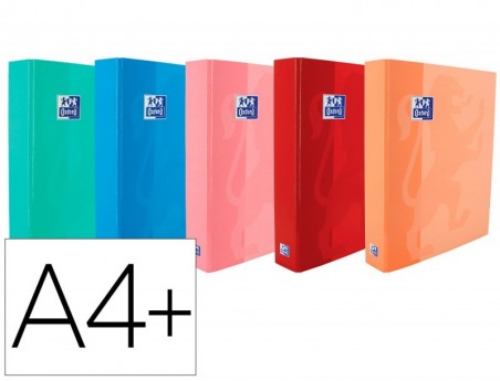 10un PASTA DE ANEIS OXFORD SCHOOL DIN A4+ CAPA EXTRADURA 4 A
