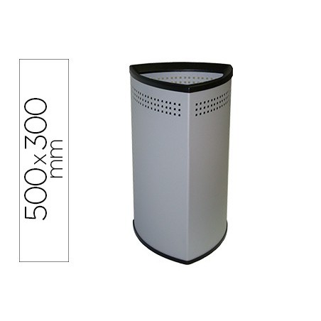 PORTA GUARDA CHUVAS METALICO SIE TRIANGULAR 50X30 CM CINZA A