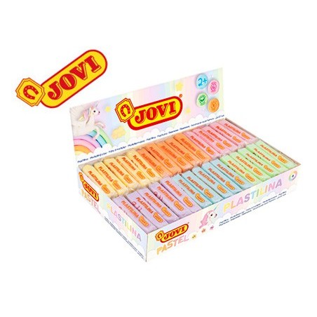 PLASTICINA JOVI 70 50 GR CAIXA 30 CORES PASTEL SORTIDAS