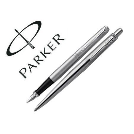 CONJUNTO PARKER DUO JOTTER AÇO CT ESFEROGRAFICA + CANETA