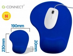 TAPETE PARA RATO Q-CONNECT COM APOIO DE PULSOS DE GEL COR AZ