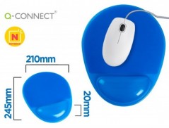 TAPETE PARA RATO Q-CONNECT COM APOIO DE PULSOS DE GEL E PVC