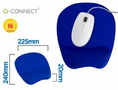 TAPETE PARA RATO Q-CONNECT COM APOIO DE PULSOS ERGONOMICA DE
