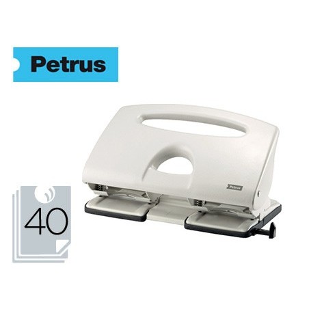 FURADOR PETRUS 505 METALICO COR CINZA 4 PUNCOES CAPACIDADE 4