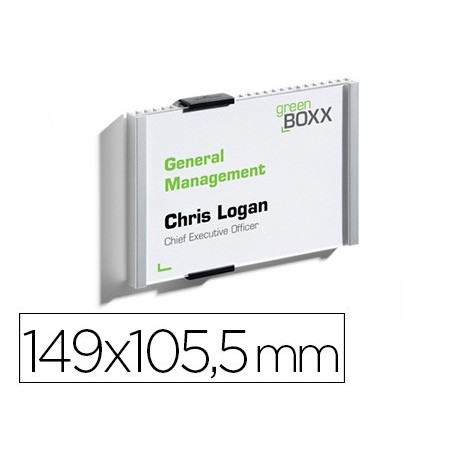 IDENTIFICADOR PARA PORTA DURABLE INFO SIGN ALUMINIO 149X105,