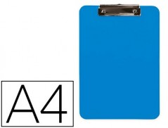 PORTA NOTAS Q-CONNECT PLASTICO DIN A4 CELESTE 2,5MM