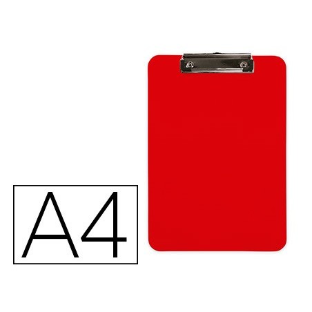PORTA NOTAS Q-CONNECT PLASTICO DIN A4 VERMELHO 2,5MM