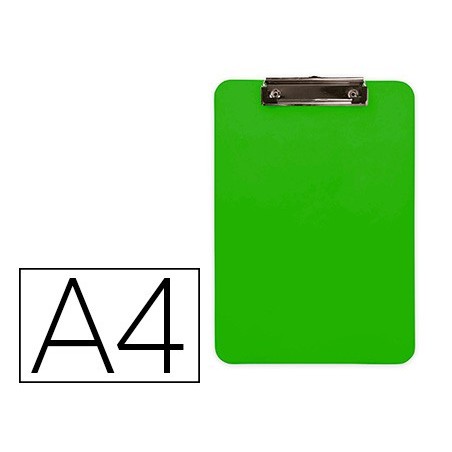 PORTA NOTAS Q-CONNECT PLASTICO DIN A4 VERDE 2,5MM