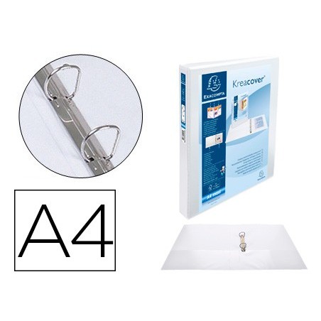 PASTA EXACOMPTA CANGURO 2 ANEIS 30 MM DIN A4+ CARTAO FORRADO
