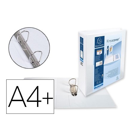 PASTA EXACOMPTA CANGURO 2 ANEIS 50 MM DIN A4+ CARTAO FORRADO