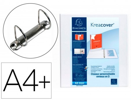 PASTA EXACOMPTA CANGURO 2 ANEIS 60 MM DIN A4+ CARTAO FORRADO