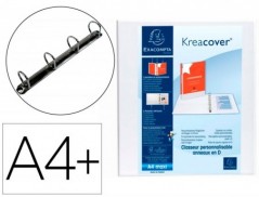 PASTA EXACOMPTA CANGURO 4 ANEIS 50 MM DIN A4+ CARTAO FORRADO