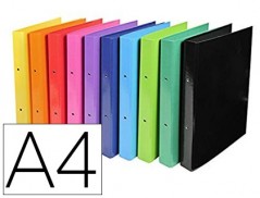 10un PASTA EXACOMPTA IDERAMA 2 ANEIS 30 MM DIN A4 CARTAO FOR