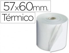10un ROLO DE CALCULADORA EXACOMPTA TERMICO 57 MM X 60 MM 55