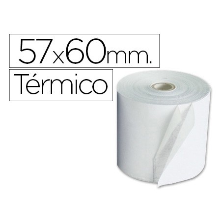 10un ROLO DE CALCULADORA EXACOMPTA TERMICO 57 MM X 60 MM 55