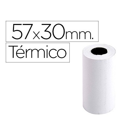 20un ROLO DE CALCULADORA EXACOMPTA TERMICO 57 MM X 30 MM 55