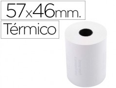 10un ROLO DE CALCULADORA EXACOMPTA TERMICO 57 MM X 46 MM 55