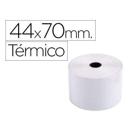 10un ROLO DE CALCULADORA EXACOMPTA TERMICO 44 MM X 70 MM 55