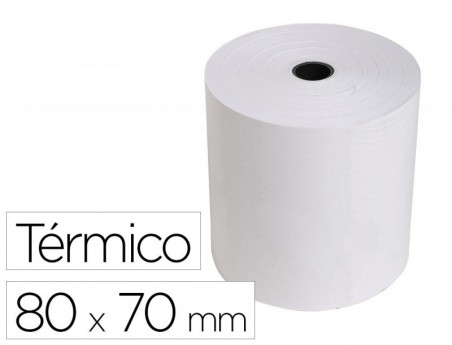 6un ROLO DE CALCULADORA EXACOMPTA TERMICO 80 MM X 80 MM 55 G