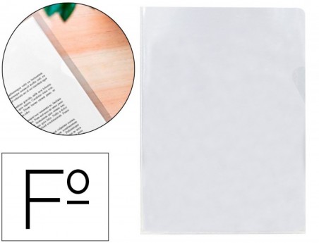 100un BOLSA DOSSIER Q-CONNECT EM PLASTICO FOLIO 120 MICRONS