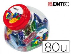 PEN DRIVE USB EMTEC FLASH 32GB 2.0 BOIAO 80 UNIDADES CORES S