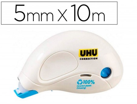6un CORRETOR UHU ROLLER COMPACTO 5 MM X 10 MT EM BLISTER
