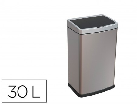 CESTO METALICO Q-CONNECT COM SENSOR AUTOMATICO CAPACIDADE 30