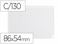 100un BOLSA CATALOGO Q-CONNECT 130 MICRONS PVC TRANSPARENTE