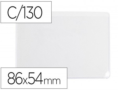 100un BOLSA CATALOGO Q-CONNECT 130 MICRONS PVC TRANSPARENTE