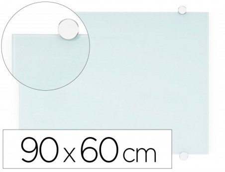 QUADRO BRANCO Q-CONNECT VIDRO MAGNETICO MOLDURA EM ALUMINIO