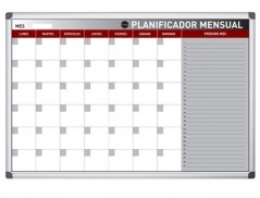 PLANNING MAGNETICO BI-OFFICE MENSAL LACADO MOLDURA EM ALUMIN