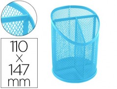 PORTA LAPIS Q-CONNECT METAL REDE TURQUESA COM 3 COMPARTIMENT