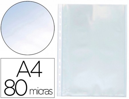 BOLSA CATALOGO Q-CONNECT DIN A4 80 MICRONS CRISTAL CAIXA DE